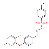 N'-[(E)-{4-[(2-chloro-5-fluoropyrimidin-4-yl)oxy]phenyl}methylidene]-4-methylbenzenesulfonohydrazide