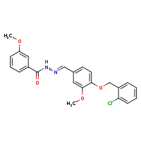 N'-[(E)-{4-[(2-chlorophenyl)methoxy]-3-methoxyphenyl}methylidene]-3-methoxybenzohydrazide