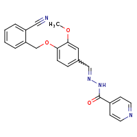 N'-[(E)-{4-[(2-cyanophenyl)methoxy]-3-methoxyphenyl}methylidene]pyridine-4-carbohydrazide
