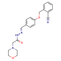 N'-[(E)-{4-[(2-cyanophenyl)methoxy]phenyl}methylidene]-2-(morpholin-4-yl)acetohydrazide