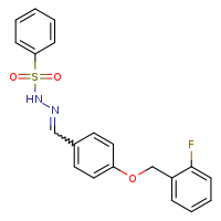 N'-[(E)-{4-[(2-fluorophenyl)methoxy]phenyl}methylidene]benzenesulfonohydrazide