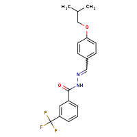 N'-[(E)-[4-(2-methylpropoxy)phenyl]methylidene]-3-(trifluoromethyl)benzohydrazide