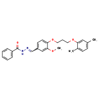 N'-[(E)-{4-[3-(2,5-dimethylphenoxy)propoxy]-3-methoxyphenyl}methylidene]benzohydrazide