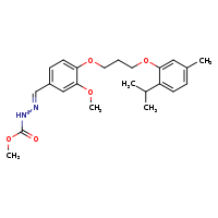 N'-[(E)-{4-[3-(2-isopropyl-5-methylphenoxy)propoxy]-3-methoxyphenyl}methylidene]methoxycarbohydrazide