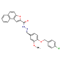 N'-[(E)-{4-[(4-chlorophenyl)methoxy]-3-methoxyphenyl}methylidene]naphtho[2,1-b]furan-2-carbohydrazide