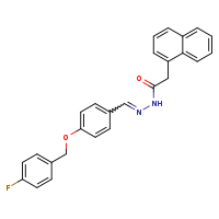 N'-[(E)-{4-[(4-fluorophenyl)methoxy]phenyl}methylidene]-2-(naphthalen-1-yl)acetohydrazide