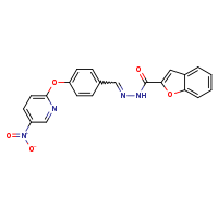 N'-[(E)-{4-[(5-nitropyridin-2-yl)oxy]phenyl}methylidene]-1-benzofuran-2-carbohydrazide