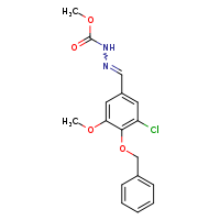 N'-[(E)-[4-(benzyloxy)-3-chloro-5-methoxyphenyl]methylidene]methoxycarbohydrazide