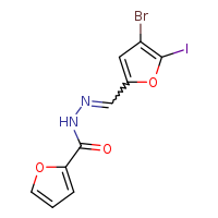 N'-[(E)-(4-bromo-5-iodofuran-2-yl)methylidene]furan-2-carbohydrazide