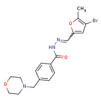 N'-[(E)-(4-bromo-5-methylfuran-2-yl)methylidene]-4-(morpholin-4-ylmethyl)benzohydrazide
