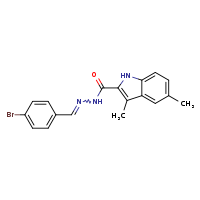 N'-[(E)-(4-bromophenyl)methylidene]-3,5-dimethyl-1H-indole-2-carbohydrazide