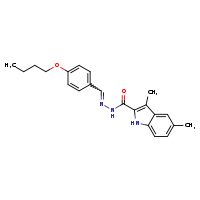 N'-[(E)-(4-butoxyphenyl)methylidene]-3,5-dimethyl-1H-indole-2-carbohydrazide