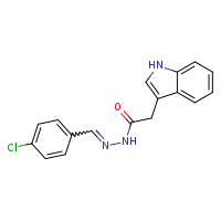 N'-[(E)-(4-chlorophenyl)methylidene]-2-(1H-indol-3-yl)acetohydrazide