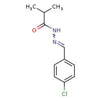 N'-[(E)-(4-chlorophenyl)methylidene]-2-methylpropanehydrazide