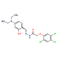 N'-[(E)-[4-(diethylamino)-2-hydroxyphenyl]methylidene]-2-(2,4,5-trichlorophenoxy)acetohydrazide