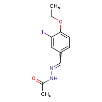 N'-[(E)-(4-ethoxy-3-iodophenyl)methylidene]acetohydrazide