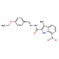 N'-[(E)-(4-ethoxyphenyl)methylidene]-3-methyl-7-nitro-1H-indole-2-carbohydrazide