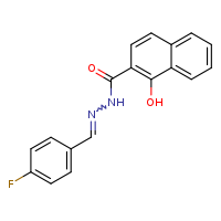 N'-[(E)-(4-fluorophenyl)methylidene]-1-hydroxynaphthalene-2-carbohydrazide