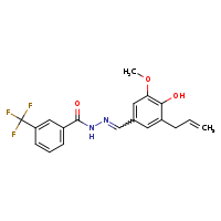 N'-[(E)-[4-hydroxy-3-methoxy-5-(prop-2-en-1-yl)phenyl]methylidene]-3-(trifluoromethyl)benzohydrazide