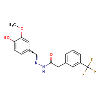 N'-[(E)-(4-hydroxy-3-methoxyphenyl)methylidene]-2-[3-(trifluoromethyl)phenyl]acetohydrazide