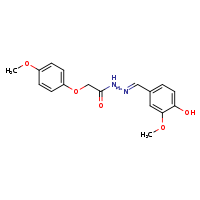 N'-[(E)-(4-hydroxy-3-methoxyphenyl)methylidene]-2-(4-methoxyphenoxy)acetohydrazide