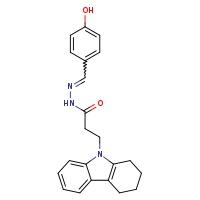 N'-[(E)-(4-hydroxyphenyl)methylidene]-3-(1,2,3,4-tetrahydrocarbazol-9-yl)propanehydrazide