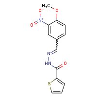 N'-[(E)-(4-methoxy-3-nitrophenyl)methylidene]thiophene-2-carbohydrazide
