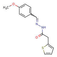 N'-[(E)-(4-methoxyphenyl)methylidene]-2-(thiophen-2-yl)acetohydrazide