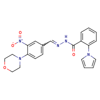 N'-[(E)-[4-(morpholin-4-yl)-3-nitrophenyl]methylidene]-2-(pyrrol-1-yl)benzohydrazide