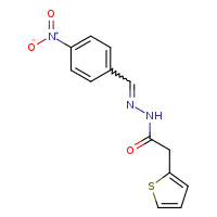 N'-[(E)-(4-nitrophenyl)methylidene]-2-(thiophen-2-yl)acetohydrazide
