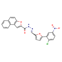 N'-[(E)-[5-(2-chloro-5-nitrophenyl)furan-2-yl]methylidene]naphtho[2,1-b]furan-2-carbohydrazide