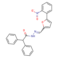 N'-[(E)-[5-(2-nitrophenyl)furan-2-yl]methylidene]-2,2-diphenylacetohydrazide