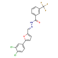 N'-[(E)-[5-(3,4-dichlorophenyl)furan-2-yl]methylidene]-3-(trifluoromethyl)benzohydrazide