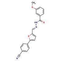 N'-[(E)-[5-(4-cyanophenyl)furan-2-yl]methylidene]-3-methoxybenzohydrazide