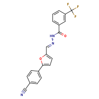 N'-[(E)-[5-(4-cyanophenyl)furan-2-yl]methylidene]-3-(trifluoromethyl)benzohydrazide