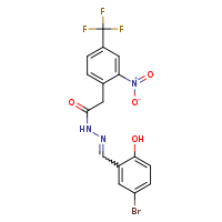 N'-[(E)-(5-bromo-2-hydroxyphenyl)methylidene]-2-[2-nitro-4-(trifluoromethyl)phenyl]acetohydrazide
