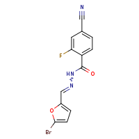 N'-[(E)-(5-bromofuran-2-yl)methylidene]-4-cyano-2-fluorobenzohydrazide