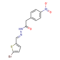N'-[(E)-(5-bromothiophen-2-yl)methylidene]-2-(4-nitrophenyl)acetohydrazide