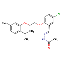N'-[(E)-{5-chloro-2-[2-(2-isopropyl-5-methylphenoxy)ethoxy]phenyl}methylidene]acetohydrazide