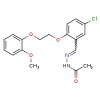 N'-[(E)-{5-chloro-2-[2-(2-methoxyphenoxy)ethoxy]phenyl}methylidene]acetohydrazide