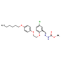 N'-[(E)-(5-chloro-2-{2-[4-(hexyloxy)phenoxy]ethoxy}phenyl)methylidene]methoxycarbohydrazide