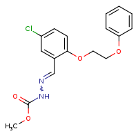 N'-[(E)-[5-chloro-2-(2-phenoxyethoxy)phenyl]methylidene]methoxycarbohydrazide
