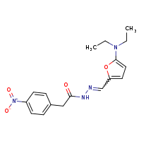 N'-[(E)-[5-(diethylamino)furan-2-yl]methylidene]-2-(4-nitrophenyl)acetohydrazide