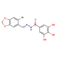 N'-[(E)-(6-bromo-2H-1,3-benzodioxol-5-yl)methylidene]-3,4,5-trihydroxybenzohydrazide