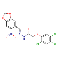 N'-[(E)-(6-nitro-2H-1,3-benzodioxol-5-yl)methylidene]-2-(2,4,5-trichlorophenoxy)acetohydrazide