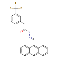 N'-[(E)-anthracen-9-ylmethylidene]-2-[3-(trifluoromethyl)phenyl]acetohydrazide