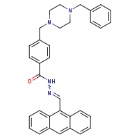 N'-[(E)-anthracen-9-ylmethylidene]-4-[(4-benzylpiperazin-1-yl)methyl]benzohydrazide