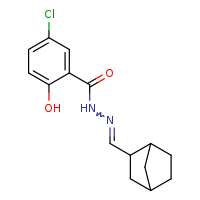 N'-[(E)-bicyclo[2.2.1]heptan-2-ylmethylidene]-5-chloro-2-hydroxybenzohydrazide