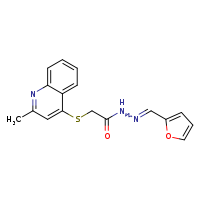N'-[(E)-furan-2-ylmethylidene]-2-[(2-methylquinolin-4-yl)sulfanyl]acetohydrazide