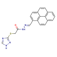 N'-[(E)-pyren-1-ylmethylidene]-2-(1H-1,2,4-triazol-3-ylsulfanyl)acetohydrazide
